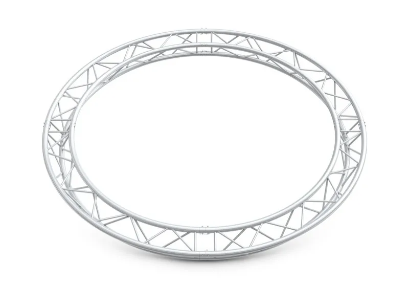 Structure trio cercle ø 4 m 4 segments pointe haut / bas - M290 QUICKTRUSS