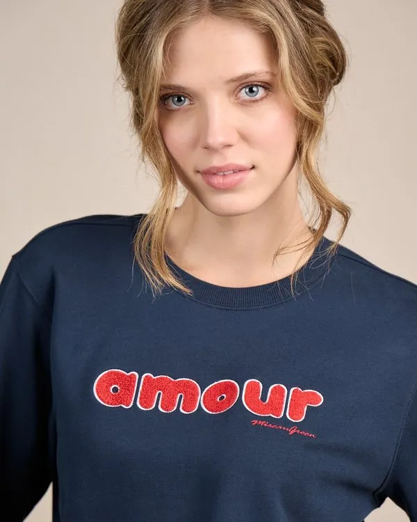 Sweat Carole bleu marine 