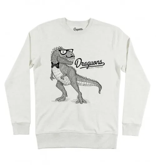 Sweat Draguons Avec Finesse - Collection Humour | Grafitee