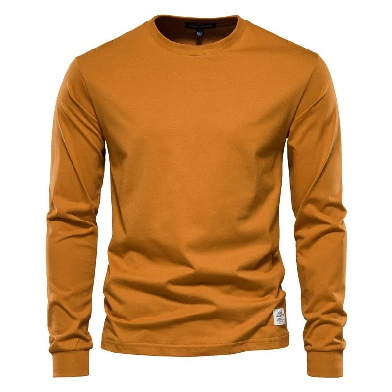 T-Shirt Militaire à Manches Longues Orange