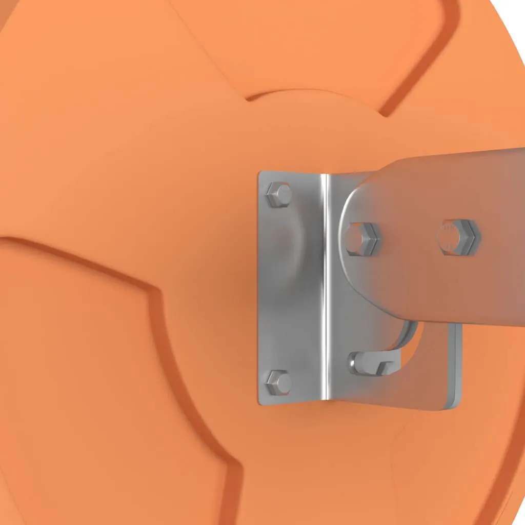 vidaXL Miroir de traffic convexe extérieur Orange Ø30 cm Polycarbonate | vidaxl-fr